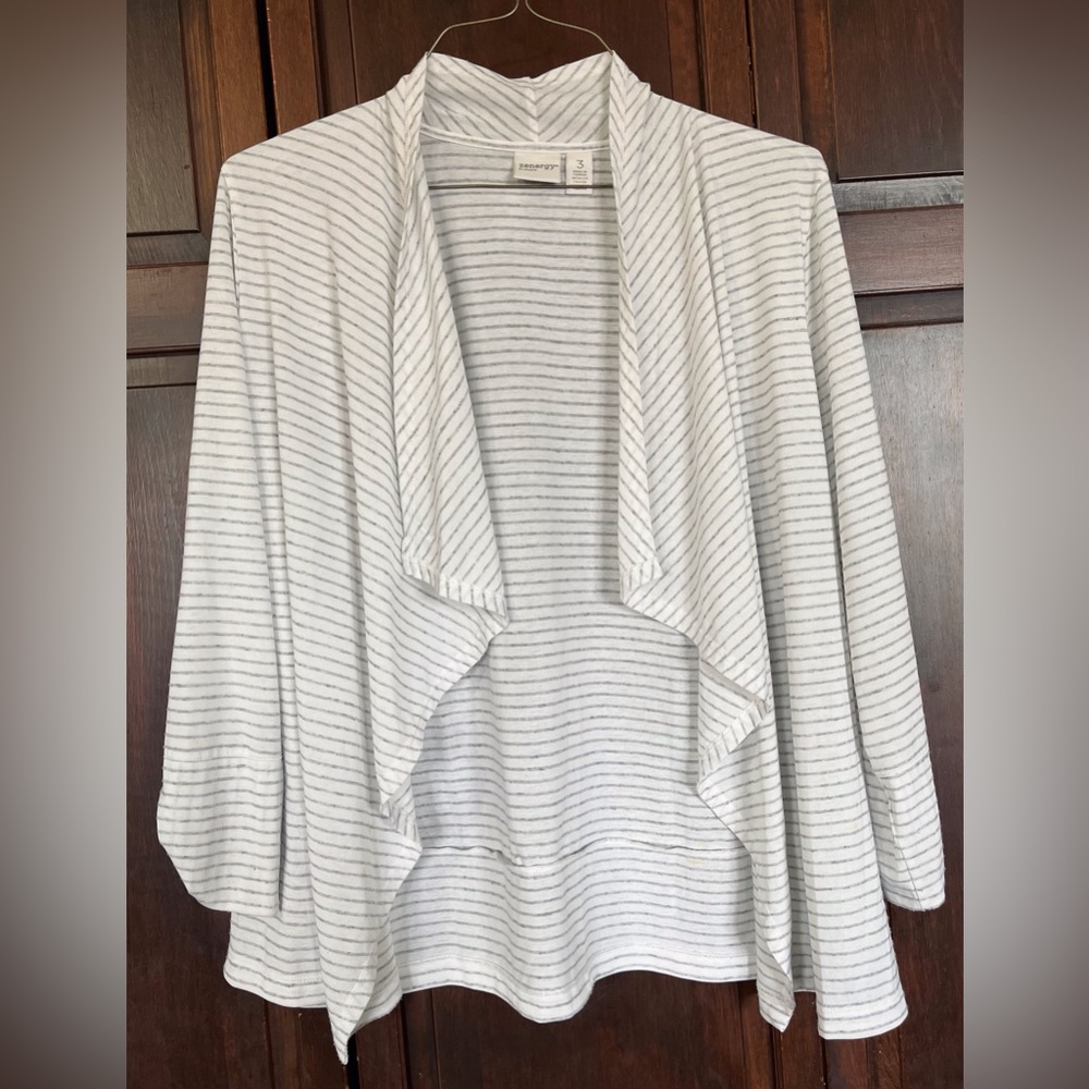 Zenergy striped cardigan